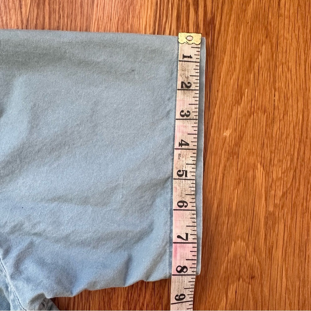 L.L.Bean Men’s Medium Blue Comfort Stretch Sun Washed Shirt Short Sleeve Pockets - Picture 5 of 14